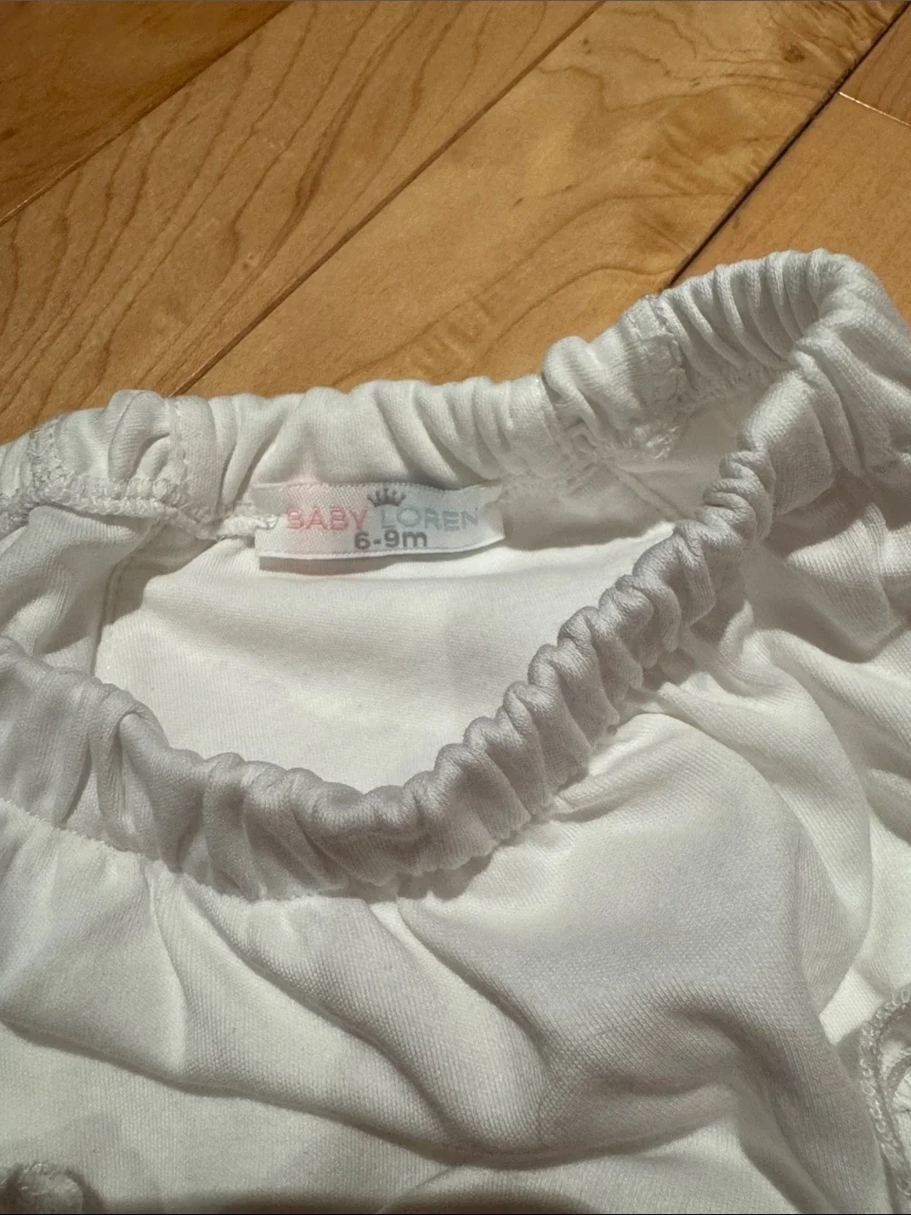 Baby Loren White Pima Knit Diaper Cover / Bloomers